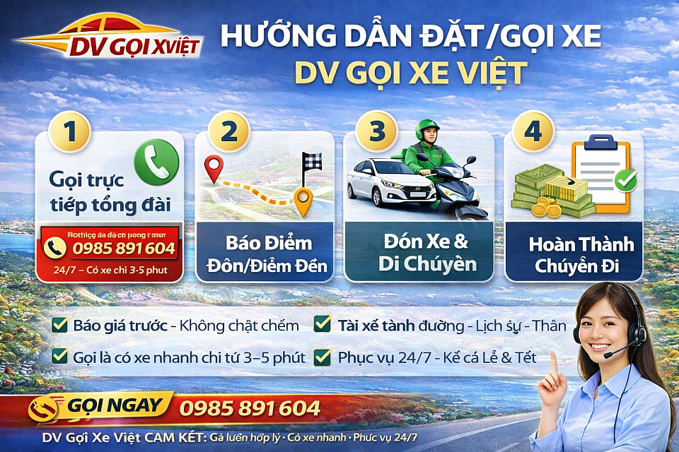 Hướng Dẫn Đặt Gọi Xe Dv Gọi Xe Việt
